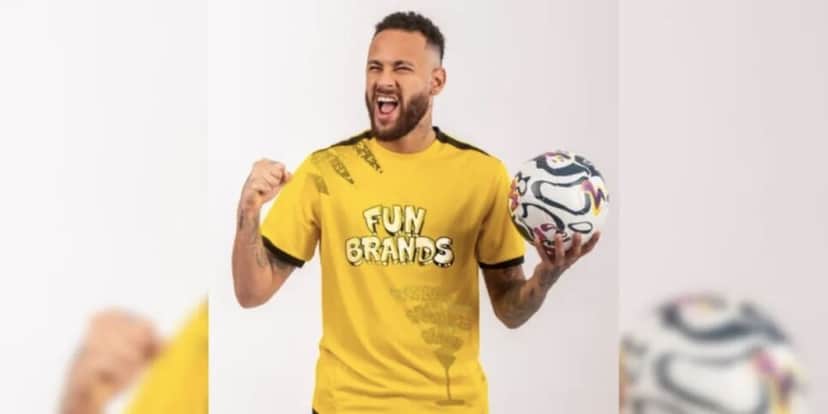 Neymar Jr. é dono de marca gigante de bebidas (Reprodução/Montagem/FunBrands) Neymar Jr. é dono de marca gigante de bebidas (Reprodução/Montagem/FunBrands)