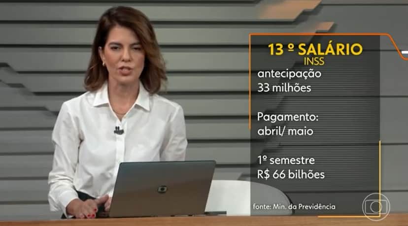 Mariana Gross em uma das edições do Bom Dia Brasil (Foto: Reprodução / Globo) 