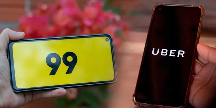99 e Uber - Foto: Internet 99 e Uber - Foto: Internet