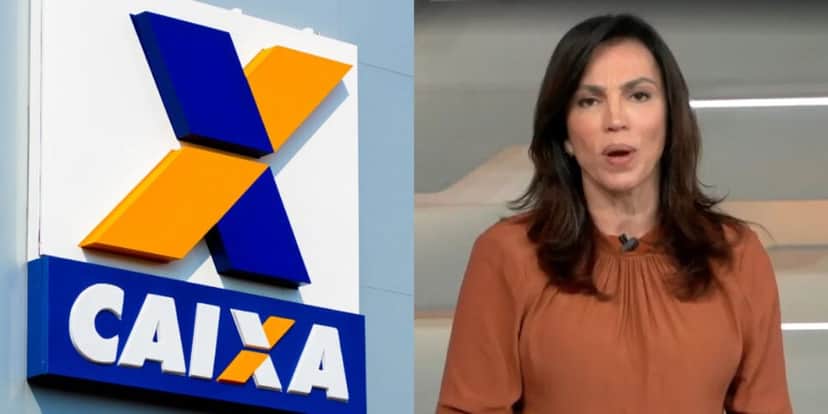 Caixa e Ana Paula Araújo (Foto: Divulgação)