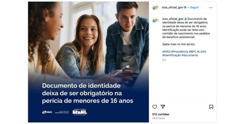 Comunicado INSS sobre documento (Foto: Reprodução / Instagram) Comunicado INSS sobre documento (Foto: Reprodução / Instagram)