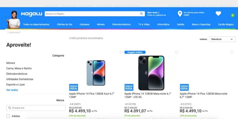 Ofertas Magazine Luíza (Foto: Reprodução / Site Oficial)