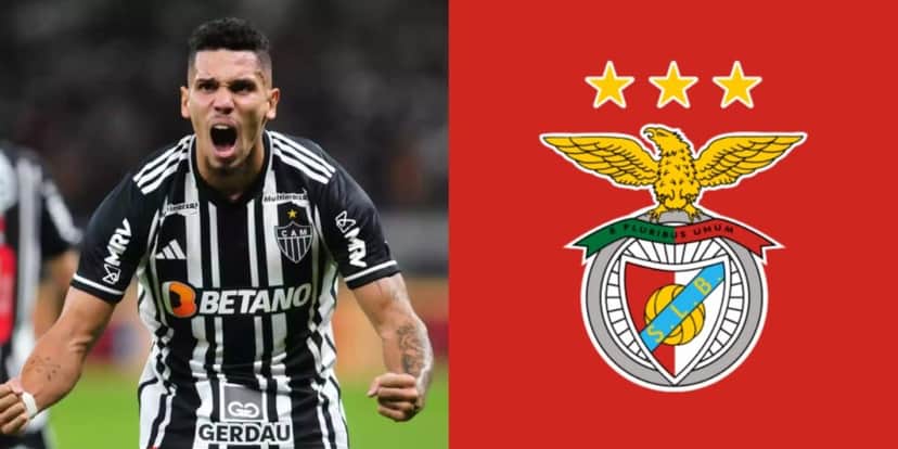 Paulinho pode defender as cores do Benfica - Foto: Montagem Paulinho pode defender as cores do Benfica - Foto: Montagem
