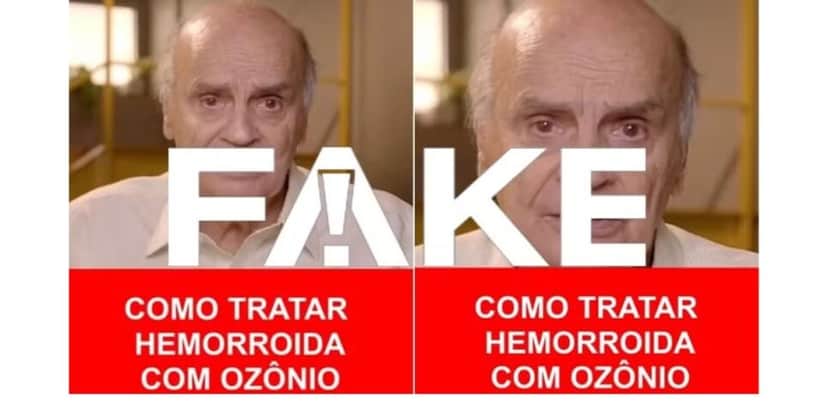 Propaganda falsa envolvendo Dráuzio Varella (Foto: Reprodução / Redes Sociais) Propaganda falsa envolvendo Dráuzio Varella (Foto: Reprodução / Redes Sociais)