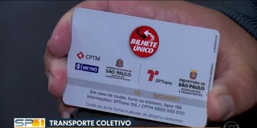 Bilhete do SPTrans (Foto: Divulgação) Bilhete do SPTrans (Foto: Divulgação)