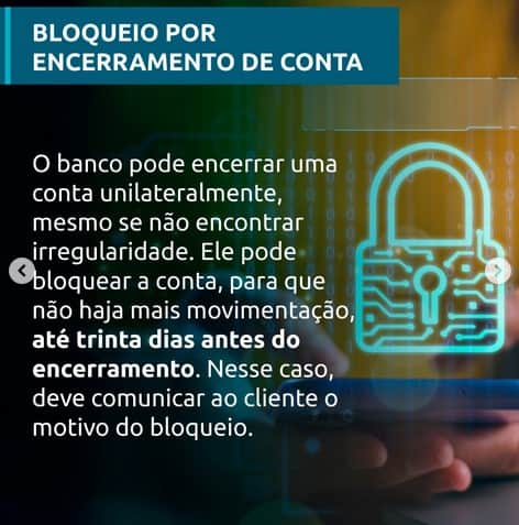 Bloqueio por encerramento de conta pode ser feito pelo Bradesco e Itaú, por exemplo (Foto: Reprodução / Instagram) Bloqueio por encerramento de conta pode ser feito pelo Bradesco e Itaú, por exemplo (Foto: Reprodução / Instagram)