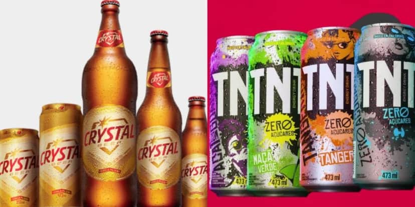 Cerveja Crystal e o energético TNT também são marcas do Grupo Petrópolis - (Foto: Reprodução / Internet) Cerveja Crystal e o energético TNT também são marcas do Grupo Petrópolis - (Foto: Reprodução / Internet)