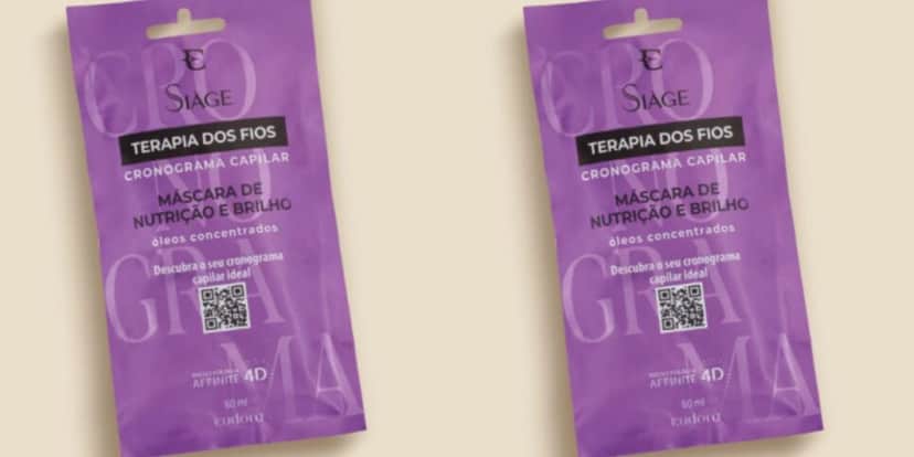 Máscara De Hidratação Siàge Terapia dos Fios Cronograma Capilar 60ml (Reprodução: Eudora) Máscara De Hidratação Siàge Terapia dos Fios Cronograma Capilar 60ml (Reprodução: Eudora)