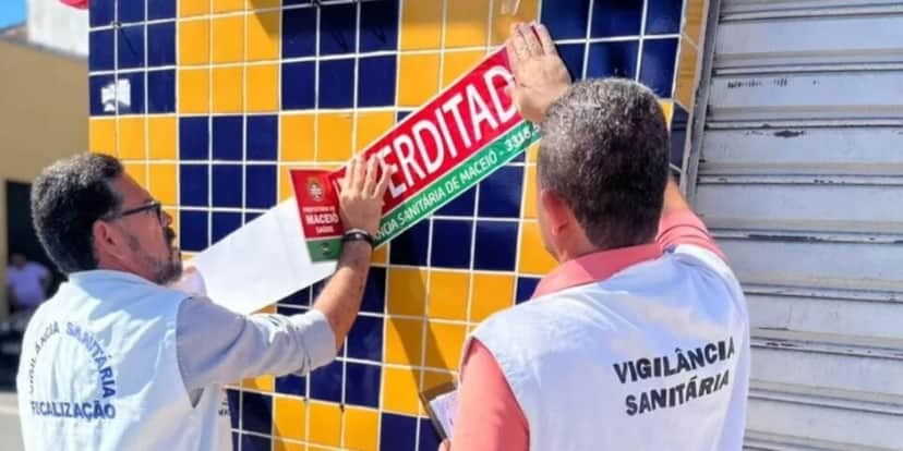 O local teve a sua interdição definida em agosto de 2023 (Reprodução: Vigilância Sanitária de Maceió) O local teve a sua interdição definida em agosto de 2023 (Reprodução: Vigilância Sanitária de Maceió)