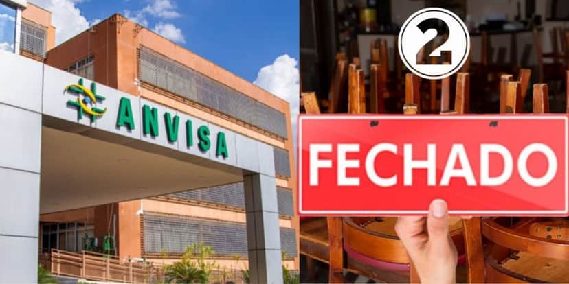 Fachada da Anvisa e restaurante fechado (Foto: Reprodução / Canva) Fachada da Anvisa e restaurante fechado (Foto: Reprodução / Canva)