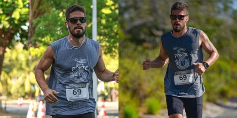 Eric Surita tomou gosto por correr provas de longa distância (Reprodução: Instagram) Eric Surita tomou gosto por correr provas de longa distância (Reprodução: Instagram)