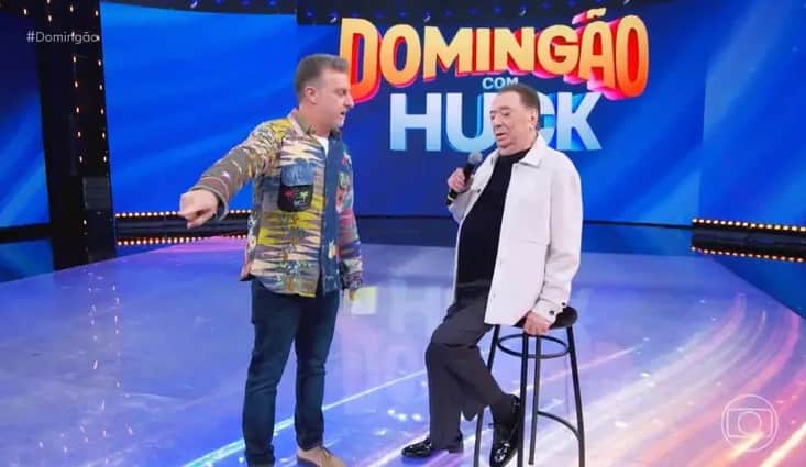 Luciano Huck e Raul Gil (Foto: Reprodução / Globo) Luciano Huck e Raul Gil (Foto: Reprodução / Globo)
