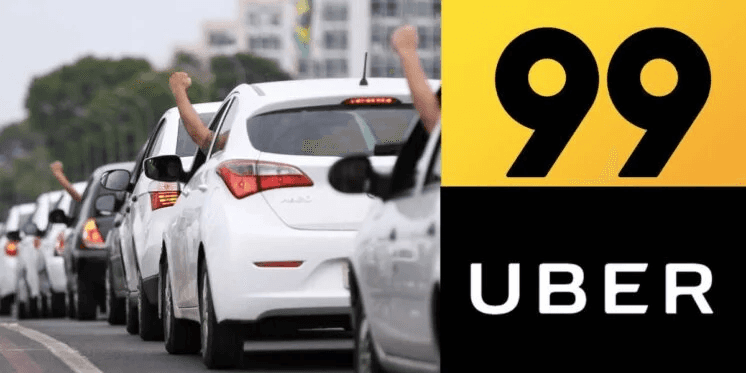 Uber e 99 - foto: TV Foco Uber e 99 - foto: TV Foco