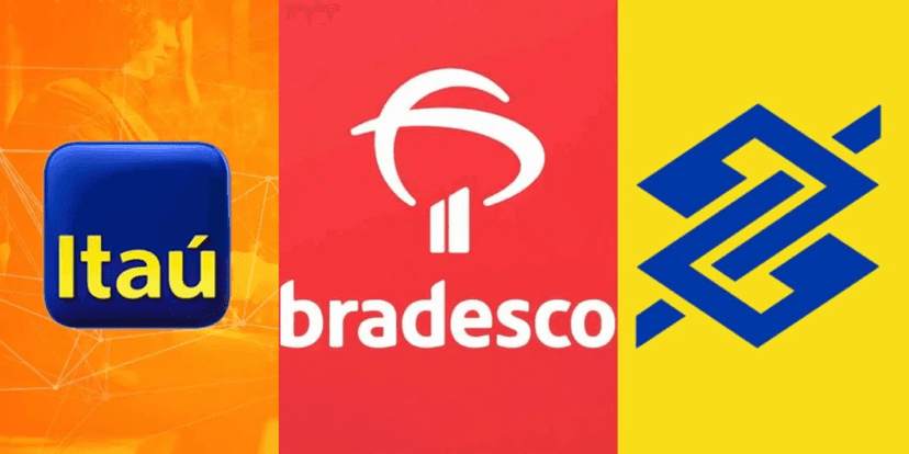 Itaú, Bradesco e Banco do Brasil - montagem: TV Foco Itaú, Bradesco e Banco do Brasil - montagem: TV Foco