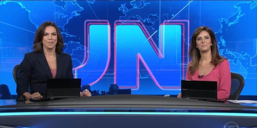 A jornalista chegou a apresentar o Jornal Nacional ao lado de Ana Paula Araújo (Reprodução: Globo) A jornalista chegou a apresentar o Jornal Nacional ao lado de Ana Paula Araújo (Reprodução: Globo)
