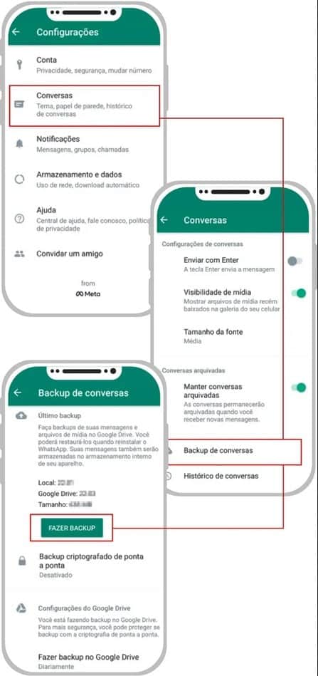 Saiba como salvar o backup (Foto: Reprodução / Canva) Saiba como salvar o backup (Foto: Reprodução / Canva)