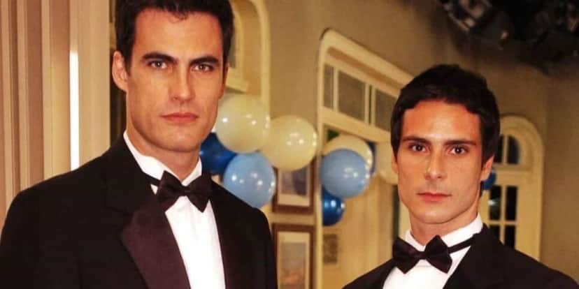 Ele e Sérgio Abreu viveram um casal homossexual na trama (Reprodução: Globo) Ele e Sérgio Abreu viveram um casal homossexual na trama (Reprodução: Globo)