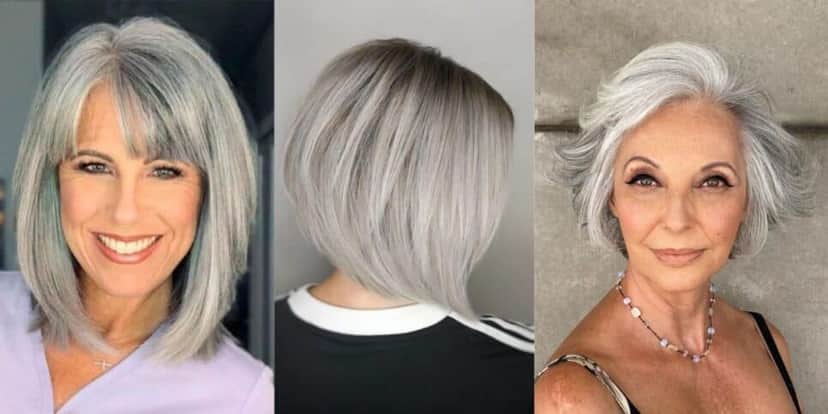 Cortes de cabelo chanel para assumir o grisalho e rejuvenescer (Reprodução/Montagem/Pinterest) Cortes de cabelo chanel para assumir o grisalho e rejuvenescer (Reprodução/Montagem/Pinterest)