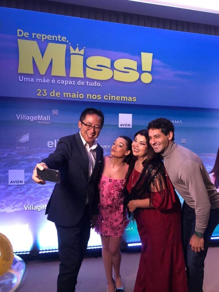 Hsu Chien, Fabiana Karla, Giulia Benite e João Baldaserini (Foto: Diego Laureano / TV Foco) Hsu Chien, Fabiana Karla, Giulia Benite e João Baldaserini (Foto: Diego Laureano / TV Foco)