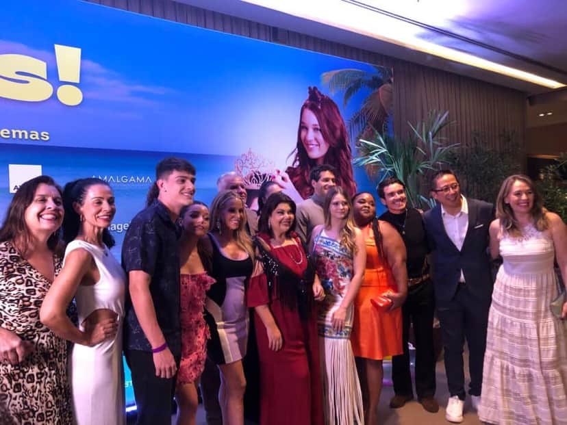 Parte do elenco do filme De Repente, Miss! (Foto: Diego Laureano / TV Foco) Parte do elenco do filme De Repente, Miss! (Foto: Diego Laureano / TV Foco)