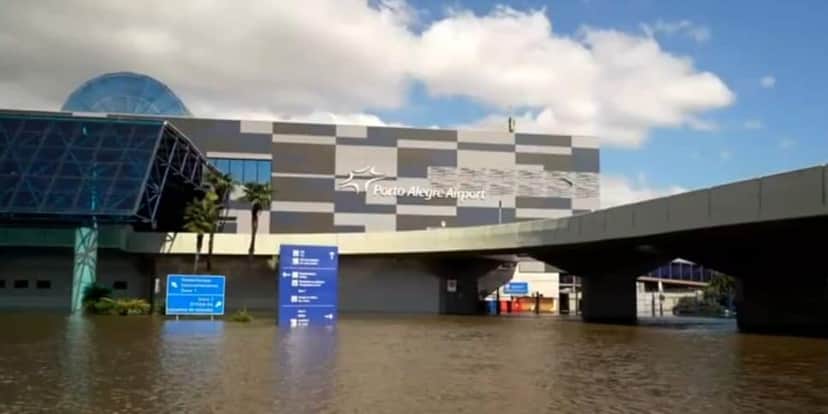 Aeroporto de Porto Alegre (Foto: Reprodução / Globo) Aeroporto de Porto Alegre (Foto: Reprodução / Globo)