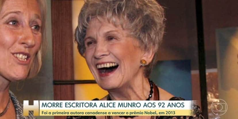 Alice Munro (Foto: Reprodução / Globo) Alice Munro (Foto: Reprodução / Globo)