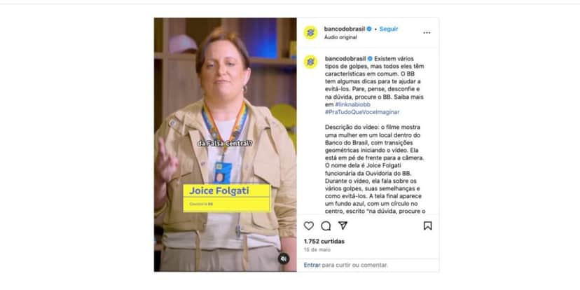 Comunicado Banco do Brasil (Foto: Reprodução / Instagram) Comunicado Banco do Brasil (Foto: Reprodução / Instagram)