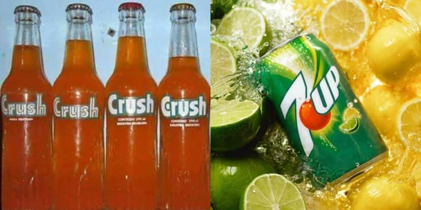 Crush laranja e 7up deixaram de serem vendidos no Brasil (Reprodução: Montagem TV Foco) Crush laranja e 7up deixaram de serem vendidos no Brasil (Reprodução: Montagem TV Foco)