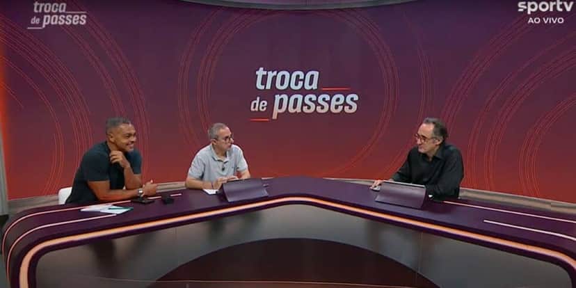 Marcelo Barreto no Troca de Passes - Foto | Reprodução: Yuotube GE Marcelo Barreto no Troca de Passes - Foto | Reprodução: Yuotube GE
