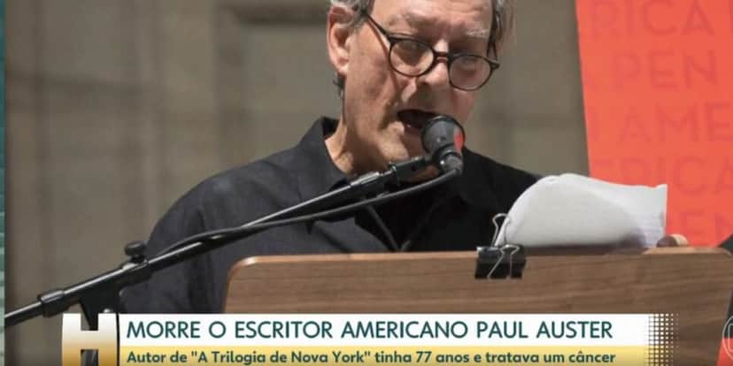 Paul Auster (Foto: Reprodução / Globo) Paul Auster (Foto: Reprodução / Globo)