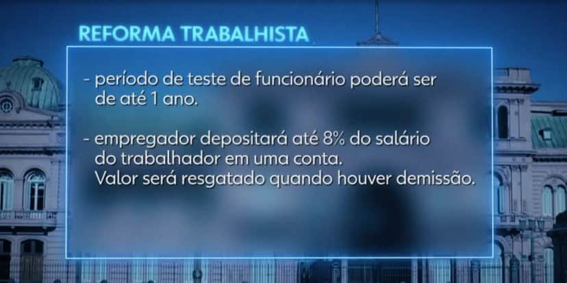 Reforma Tributária na Argentina (Foto: Reprodução / Globo) Reforma Tributária na Argentina (Foto: Reprodução / Globo)