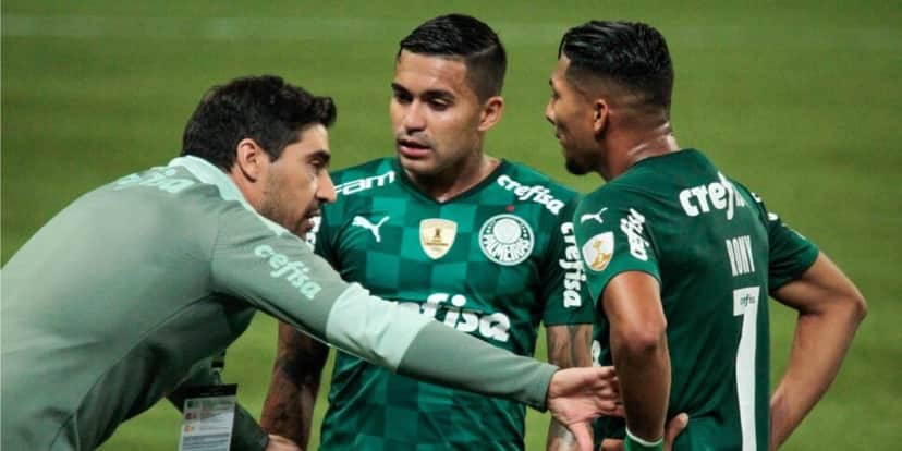 Técnico Abel e seus jogadores, Dudu e Rony - (Foto: Reprodução / Internet) Técnico Abel e seus jogadores, Dudu e Rony - (Foto: Reprodução / Internet)