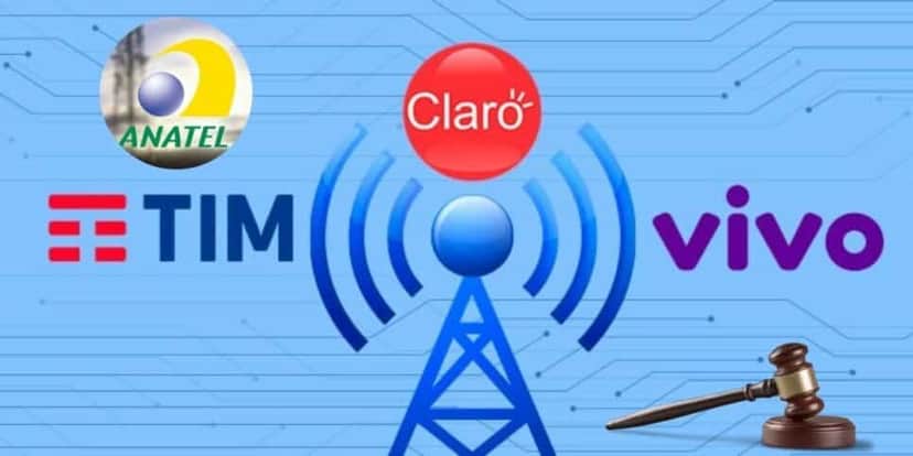 Logo da Anatel, TIM, Claro e Vivo (Foto: Reprodução / Tudo Celular / Canva / Montagem TV Foco) Logo da Anatel, TIM, Claro e Vivo (Foto: Reprodução / Tudo Celular / Canva / Montagem TV Foco)