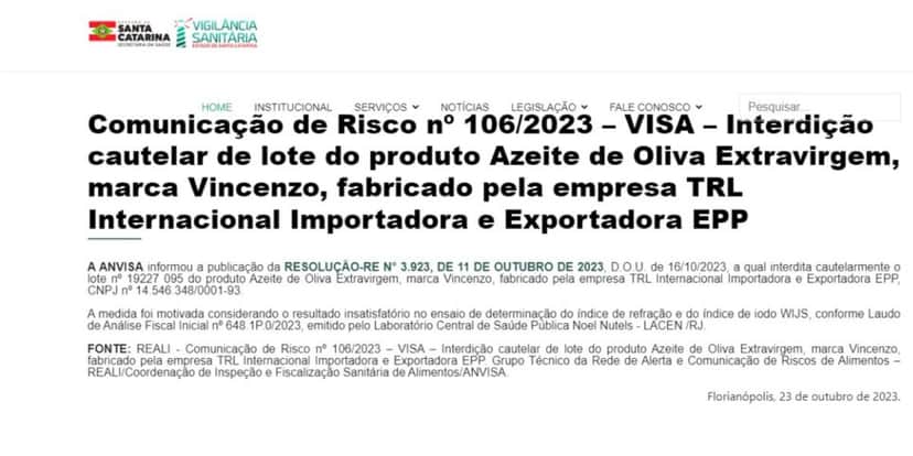 Vicenzo teve apenas 1 lote afetado pela proibição (Reprodução: Internet) Vicenzo teve apenas 1 lote afetado pela proibição (Reprodução: Internet)