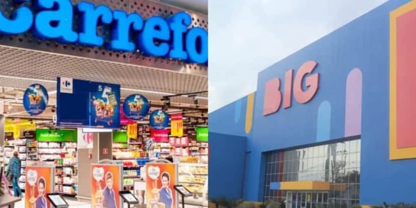 O Carrefour comprou o Grupo Big - Foto: Montagem O Carrefour comprou o Grupo Big - Foto: Montagem