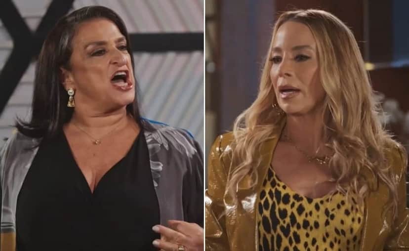 Leda (Grace Gianoukas) e Lizandra (Danielle Winits) em cena de Família É Tudo (Foto: Reprodução / Globo) Leda (Grace Gianoukas) e Lizandra (Danielle Winits) em cena de Família É Tudo (Foto: Reprodução / Globo)