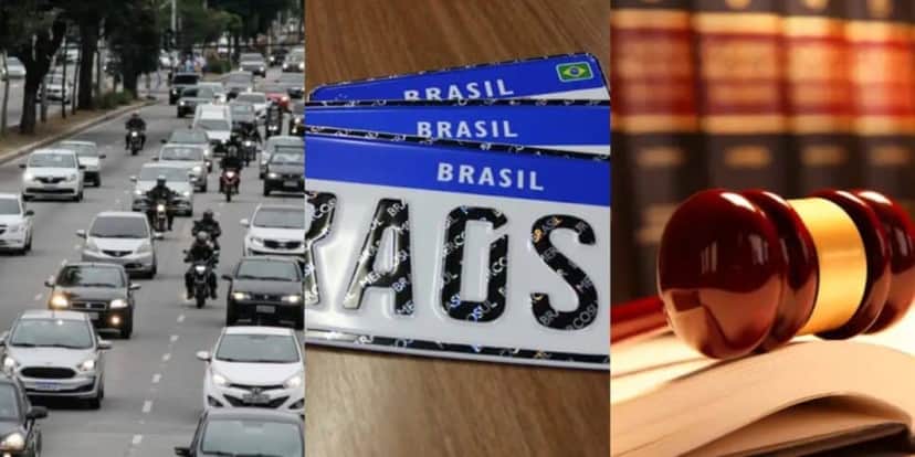Nova lei das placas é aprovada atingindo carros e motos - Foto: Montagem Nova lei das placas é aprovada atingindo carros e motos - Foto: Montagem