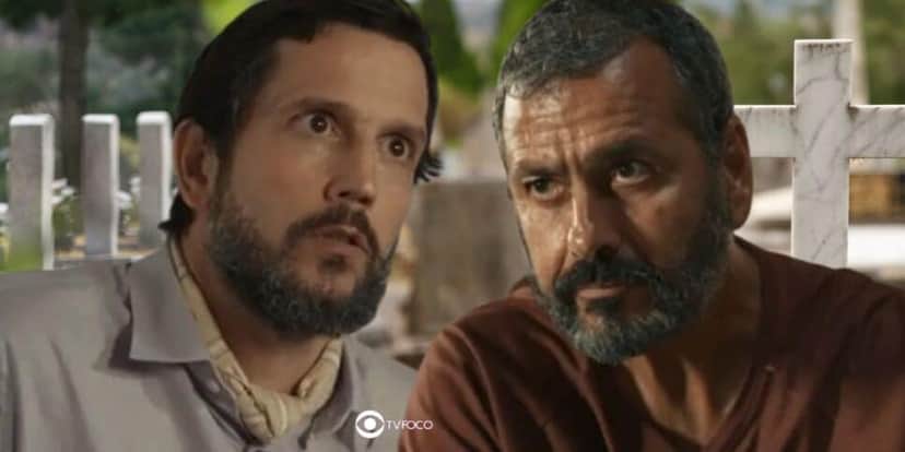 Egídio e José Inocêncio em Renascer (Foto: Reprodução / Globo / Montagem TV Foco) Egídio e José Inocêncio em Renascer (Foto: Reprodução / Globo / Montagem TV Foco)
