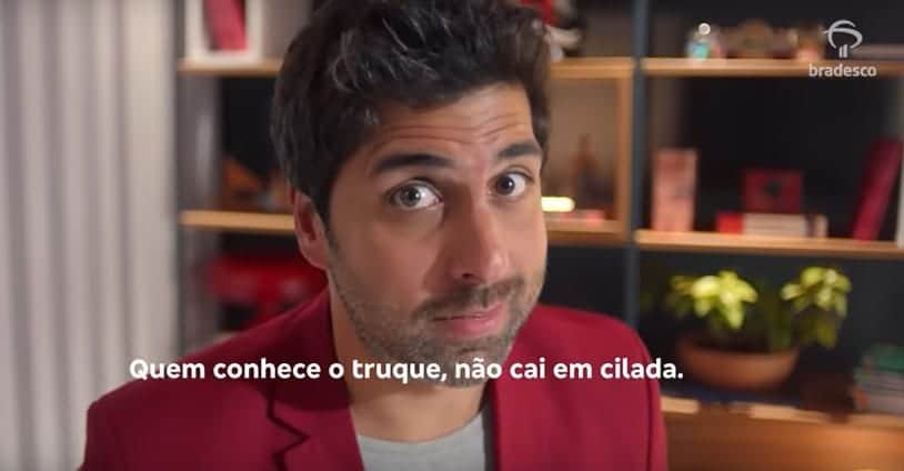 Anúncio publicitário do Bradesco (Foto: Reprodução / Site da Marca) Anúncio publicitário do Bradesco (Foto: Reprodução / Site da Marca)