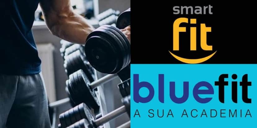 Academia - Bluefit e Smartfit (Foto: Reprodução, Montagem - TV Foco) Academia - Bluefit e Smartfit (Foto: Reprodução, Montagem - TV Foco)