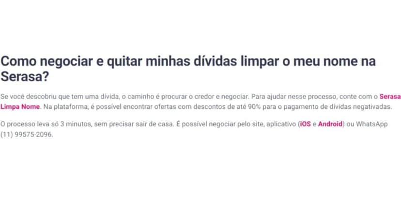 Comunicado Serasa - (Foto: Reprodução / Internet) Comunicado Serasa - (Foto: Reprodução / Internet)
