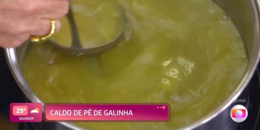 Caldo de Pé de galinha (Foto: Reprodução / Glboo) Caldo de Pé de galinha (Foto: Reprodução / Glboo)