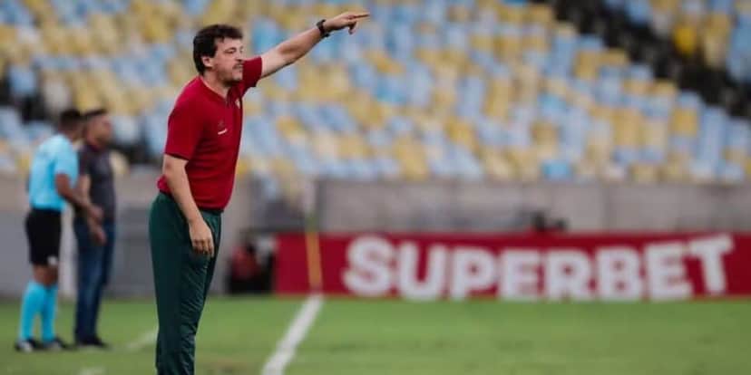 Fernando Diniz - Fluminense x Atlético-GO — Foto: LUCAS MERÇON / FLUMINENSE FC Fernando Diniz - Fluminense x Atlético-GO — Foto: LUCAS MERÇON / FLUMINENSE FC