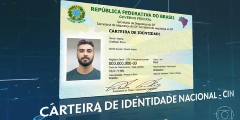 Nova carteira de identidade (Foto: Reprodução / Globo) Nova carteira de identidade (Foto: Reprodução / Globo)