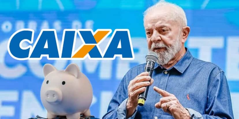 Presidente Lula - Poupança Caixa (Foto: Reprodução, Montagem - TV Foco) Presidente Lula - Poupança Caixa (Foto: Reprodução, Montagem - TV Foco)