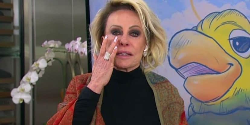 Ana Maria Braga chorando (Reprodução/Globo) Ana Maria Braga chorando (Reprodução/Globo)