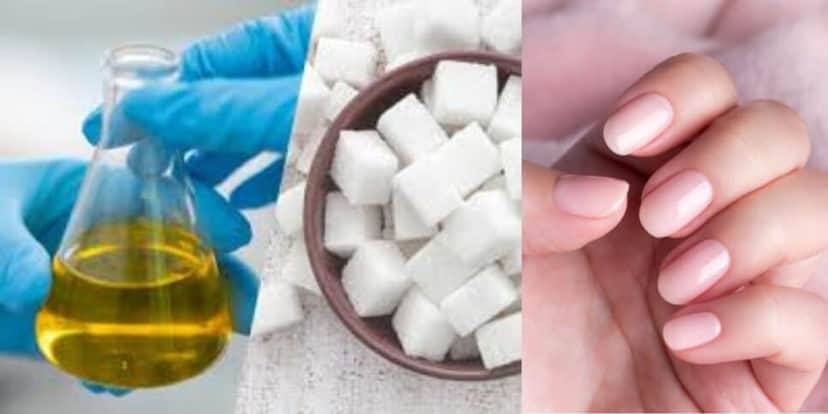 Misturinha com açúcar para unhas (Reprodução/Internet) Misturinha com açúcar para unhas (Reprodução/Internet)