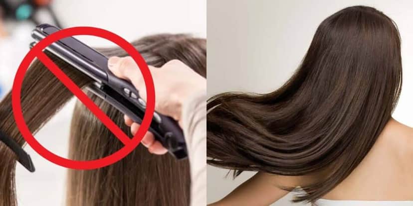 Deixe o cabelo liso sem usar chapinha (Reprodução: Montagem TV Foco) Deixe o cabelo liso sem usar chapinha (Reprodução: Montagem TV Foco)