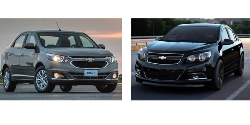 Cobalt 2016 e como o novo modelo deve ficar em 2024 (Foto: Internet) Cobalt 2016 e como o novo modelo deve ficar em 2024 (Foto: Internet)