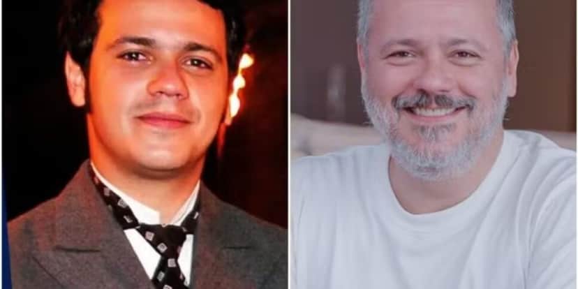 Antes e depois de Danton Mello em Sinhá Moça (Foto: Reprodução/ Internet) Antes e depois de Danton Mello em Sinhá Moça (Foto: Reprodução/ Internet)